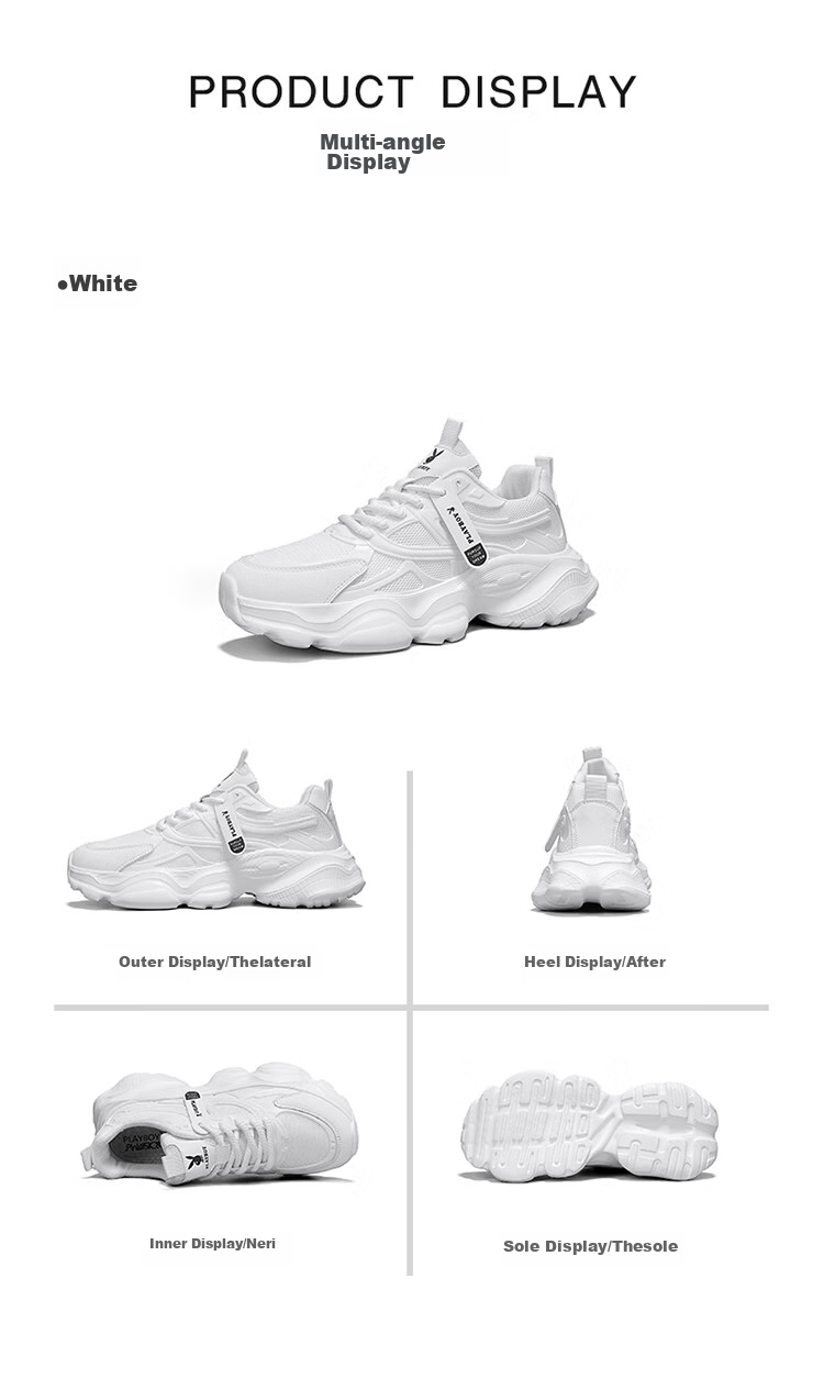 PLAYBOY Dad Shoes for Men, 2026 Autumn And Winter Footwear, Casual Shoes for Men, Thick-Soled Height-Increasing Mesh Trendy Sneakers, Beige, Size 41 14
