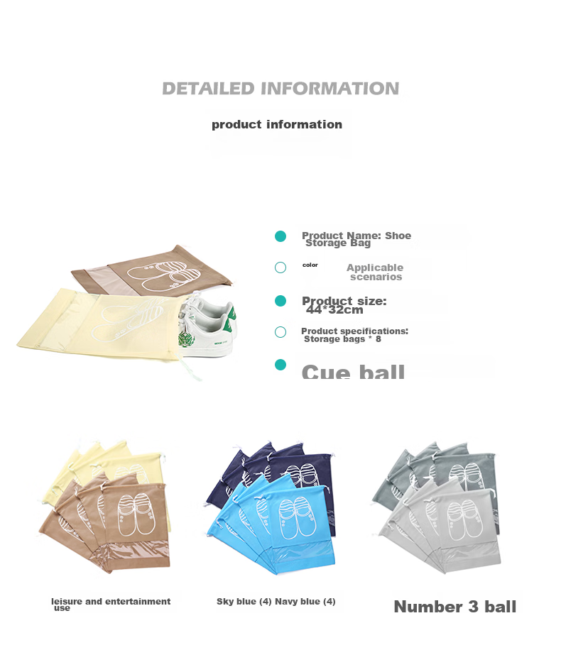 Siwangongli Shoe Storage Bag, Drawstring Closure, Organizing Shoe Bag, Non-Woven Fabric Bag, Shoe Cover, Travel Shoe Bag, SW1231 9