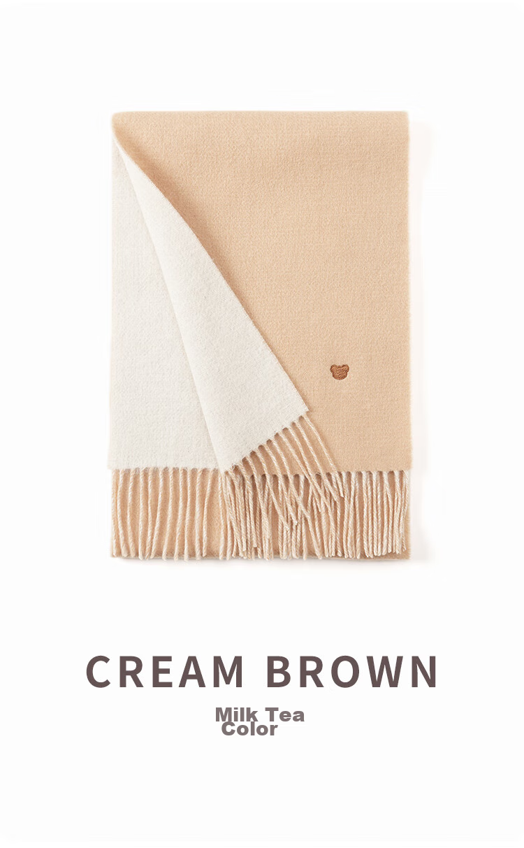JIUMU Pure Wool Scarf for Women, Autumn And Winter Neck Warmer, Ladies' Warm Shawl, Gift for Women on Mid-Autumn Festival Or Birthday, Gift Box Packaging 15