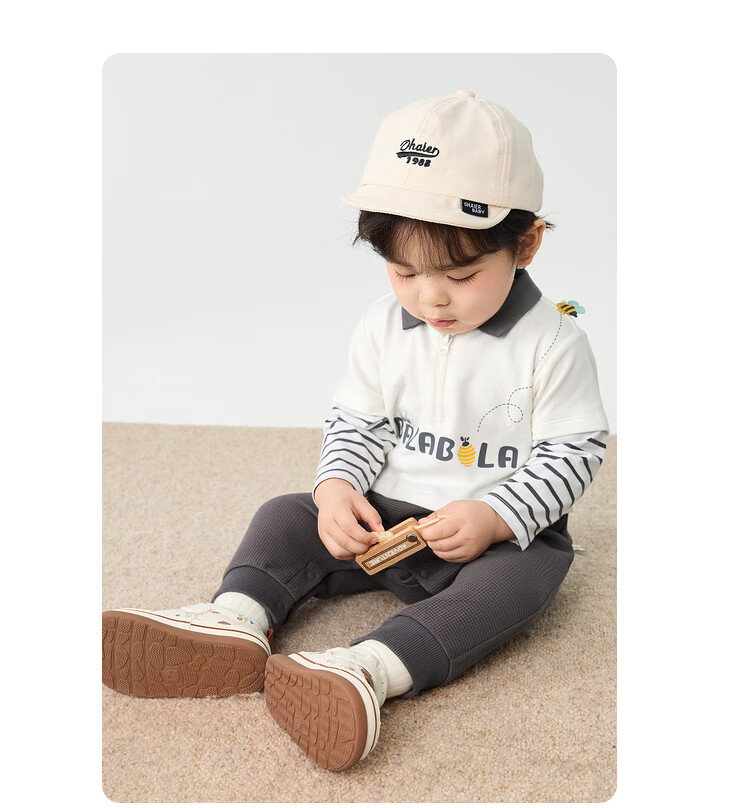 BALABALA Baby Romper Autumn Boys Outing Jumpsuit Fake Two-Piece 200324120104 8