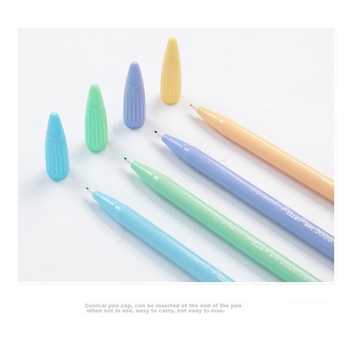 [Back to School Essential] Monami (Monami) New P3000 Fiber Pen, Water-Based Pen, Gel Pen, Outlining Pen, Journaling Pen for Students, Black, 12-Pack, 04008/04009-01 20