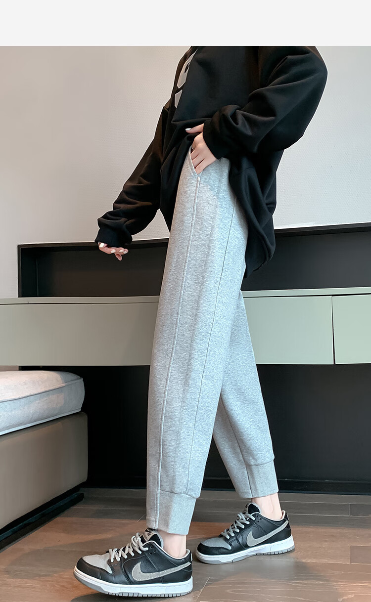 TonLion 2026 Fall New Women's Harem Carrot Casual Pants, Knitted Loose Sweatpants, Jogger Pants 15