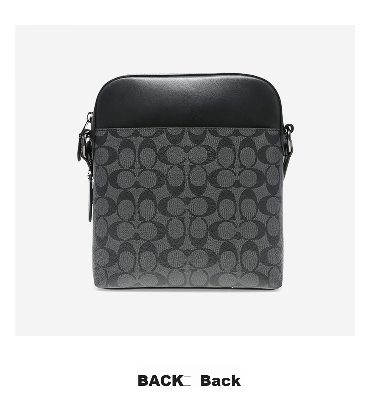 COACH [Brand Direct Supply] Men's HOUSTON Small Shoulder Crossbody Bag, Black And Gray, 4010 Yuan, New Year Gift 6