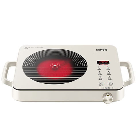 SUPOR Ceramic Cooker for Brewing Tea, Household Induction Cooker, Electromagnetic Stove, Battery Stove, New Colorful High-Power Large Panel Cooking Stove, Hot Pot Electric Stove, Tea Brewing Stove C22-CS09