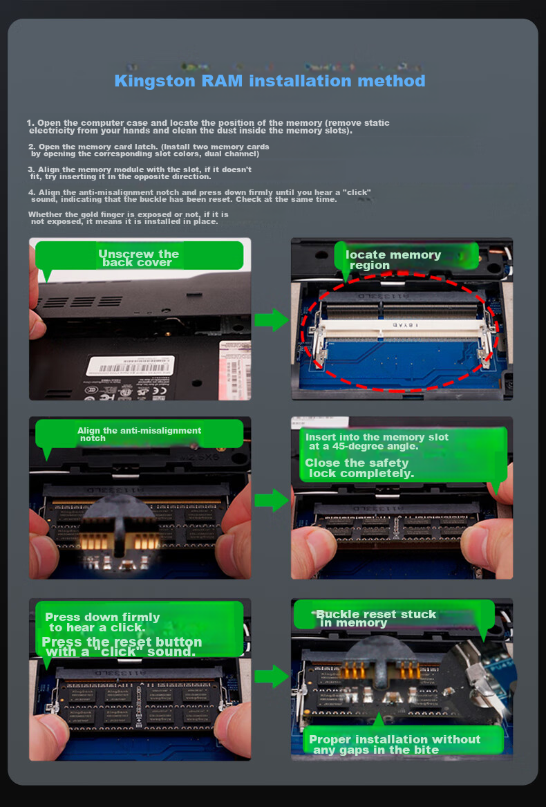 KINGBANK 16GB DDR4 3200 Laptop Memory Module 8