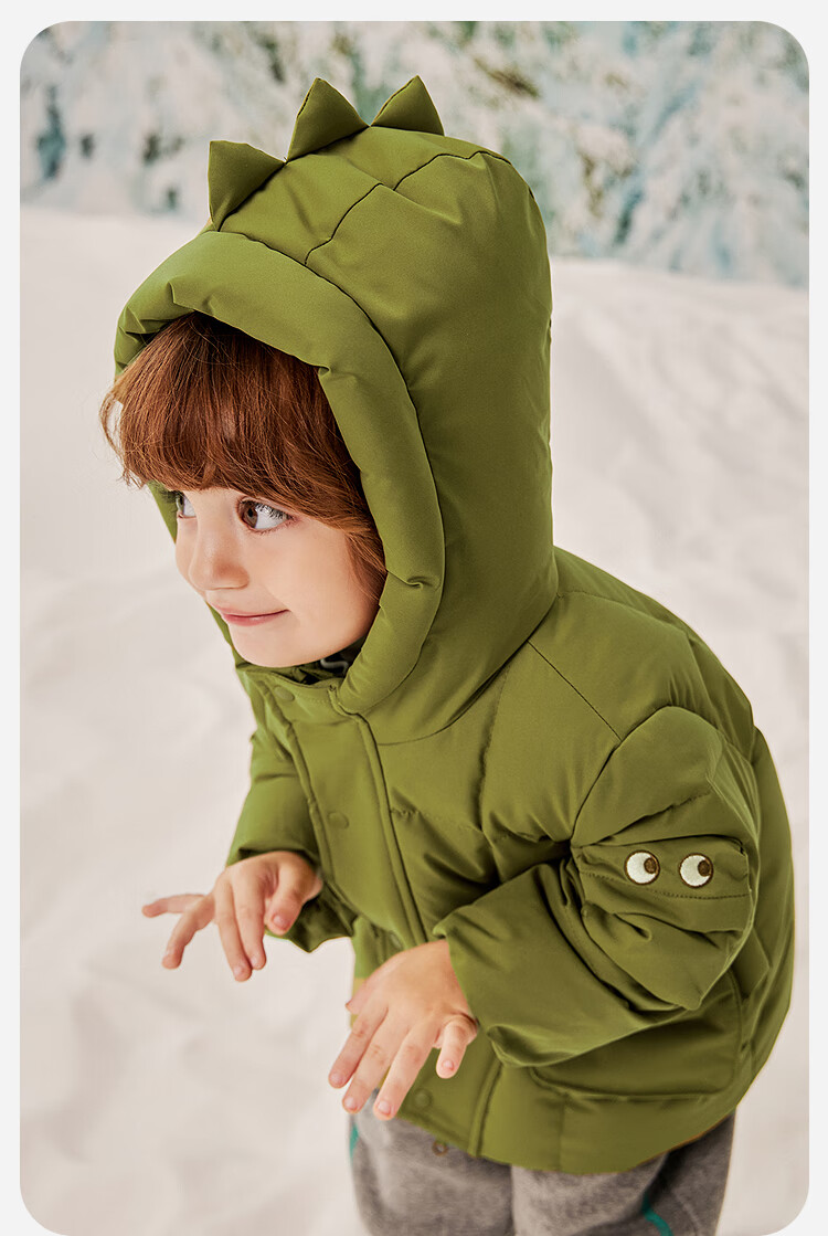 Minibala [True Fleece] Unisex Kids Long Down Jacket Three-Proof Style Coat 2025 Winter 4