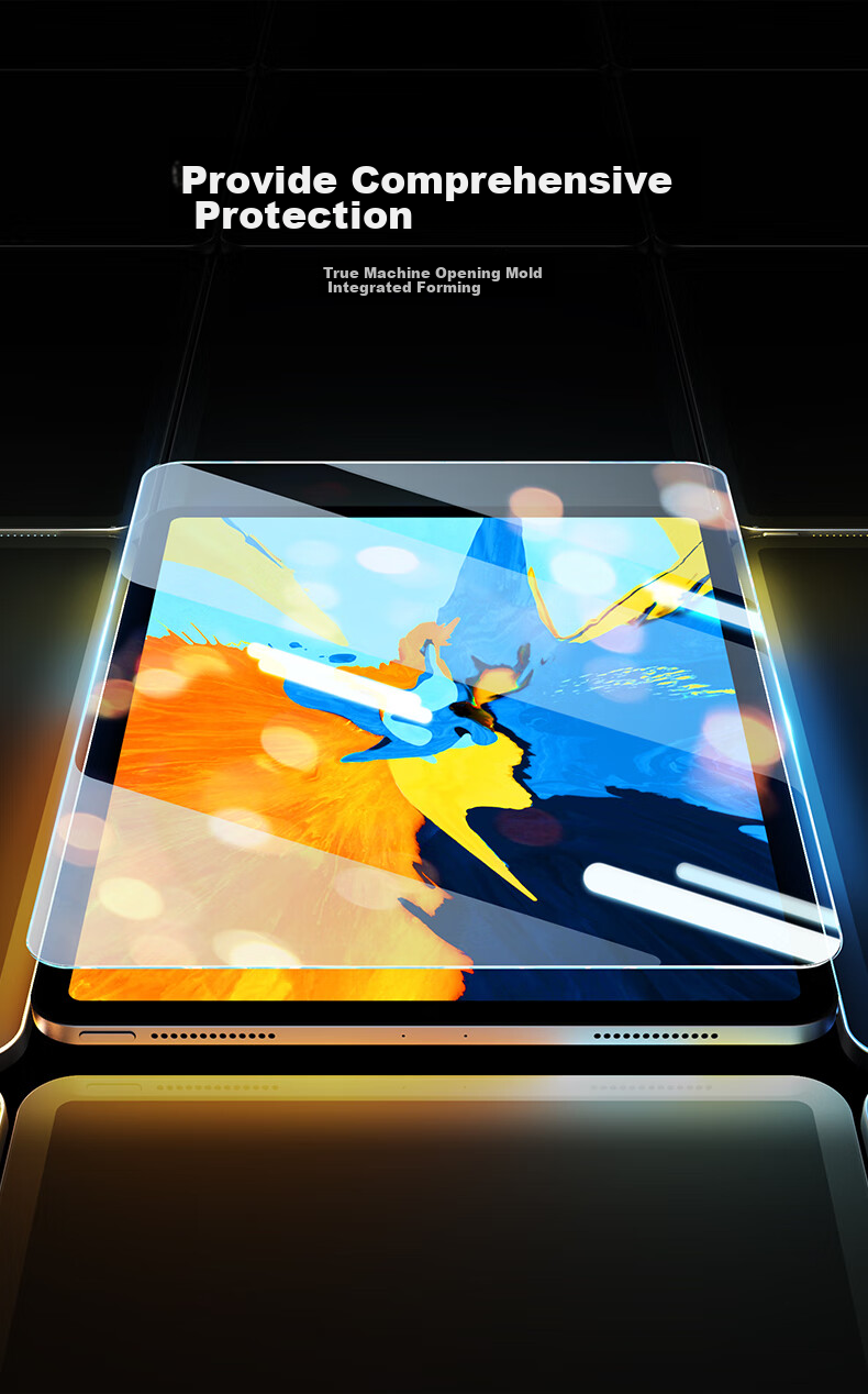 UGREEN Tempered Glass Screen Protector for IPad Air5/Air4, Compatible with Apple 10.9-Inch 2022/20 Models, Full Coverage No Hole Anti-Fingerprint Shatterproof HD Film 3