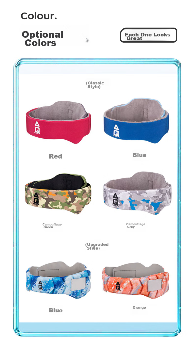 AQ Youth Children Sports Head Guard, Foot Basketball Volleyball Anti-Collision Fall Protection Headband C50101, Classic Blue, Size M 11