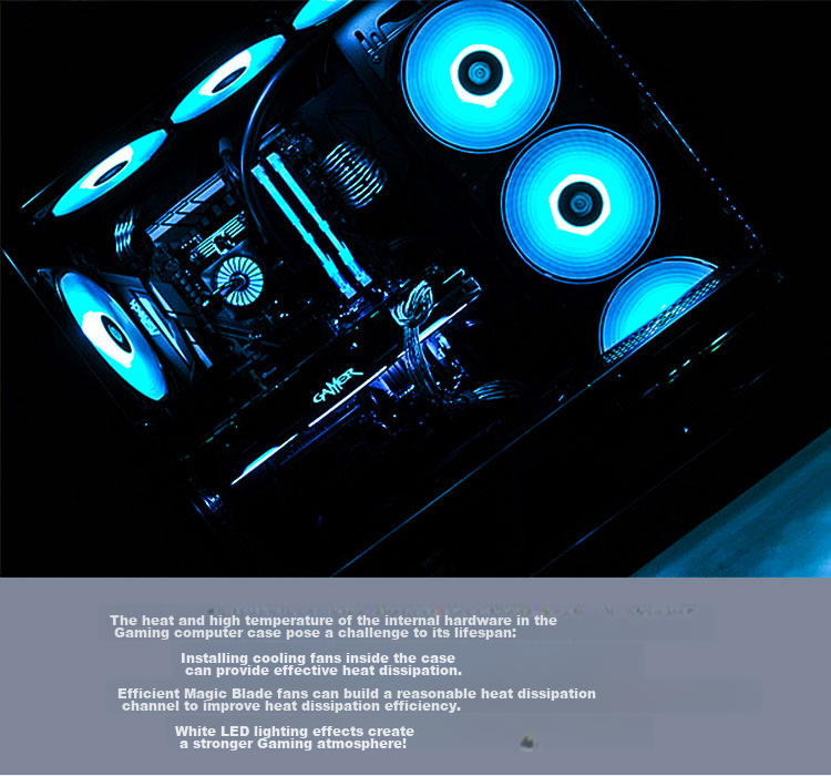 DEEPCOOL FT12 Case Cooling Fan, 12025/FOC Closed-Loop Control Motor, Ten-Level Motor, Stable Operation, 5-Year Warranty 4