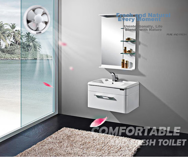 JINLING Window Exhaust Fan, Bathroom Ventilation Fan, Kitchen Powerful Extractor, Low Noise Exhaust Fan, 8-Inch APC20-3 6