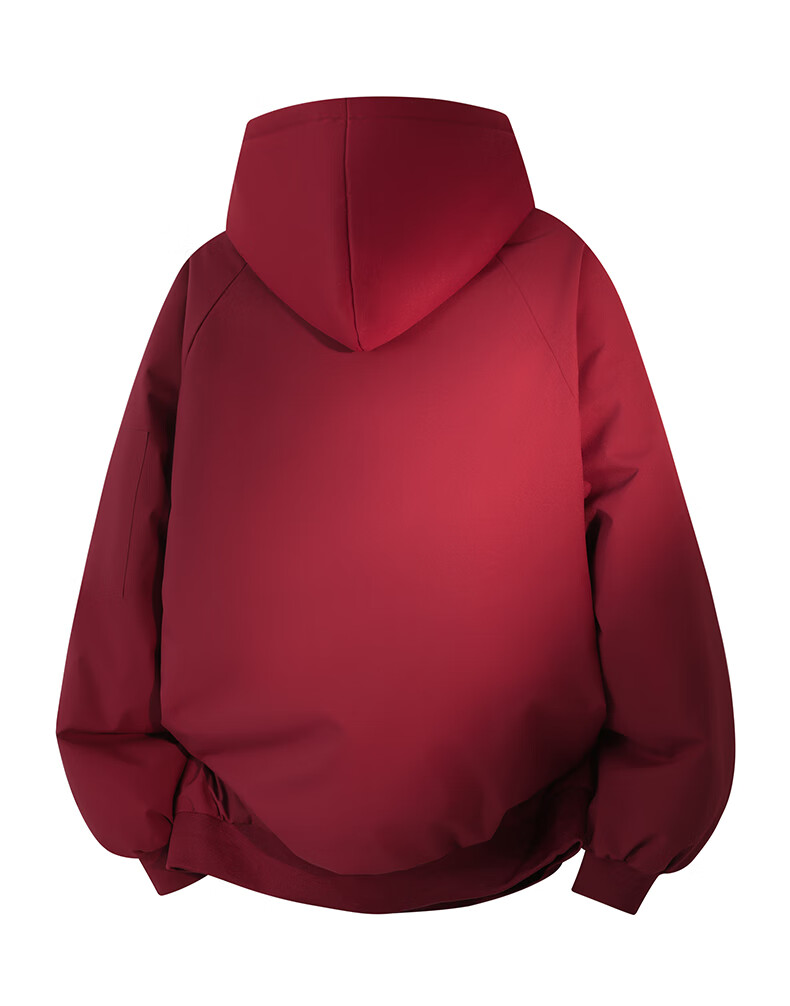 :CHOCOOLATE IT Fake Two-Piece Hooded Cotton Jacket Men's Winter New Cold-Resistant Warm Cotton Jacket Loose Fit Black XL 9