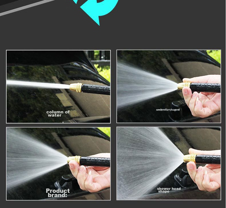Dipuer Car Wash Gun, High-Pressure Water Gun Household Cleaning Tool, Car Washing Hose Gun with Connector And 15-Meter Hose 11