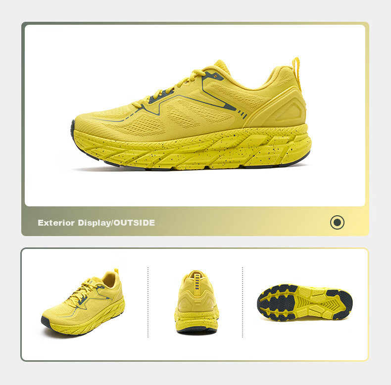 Huwaitegong R11 Shock-Absorbing Running Shoes, Jogging Shoes, Cushioned Breathable Aerobics Jump Rope Shoes, Lightweight Sports Shoes for Men And Women, Black And Gold, Size 42 9
