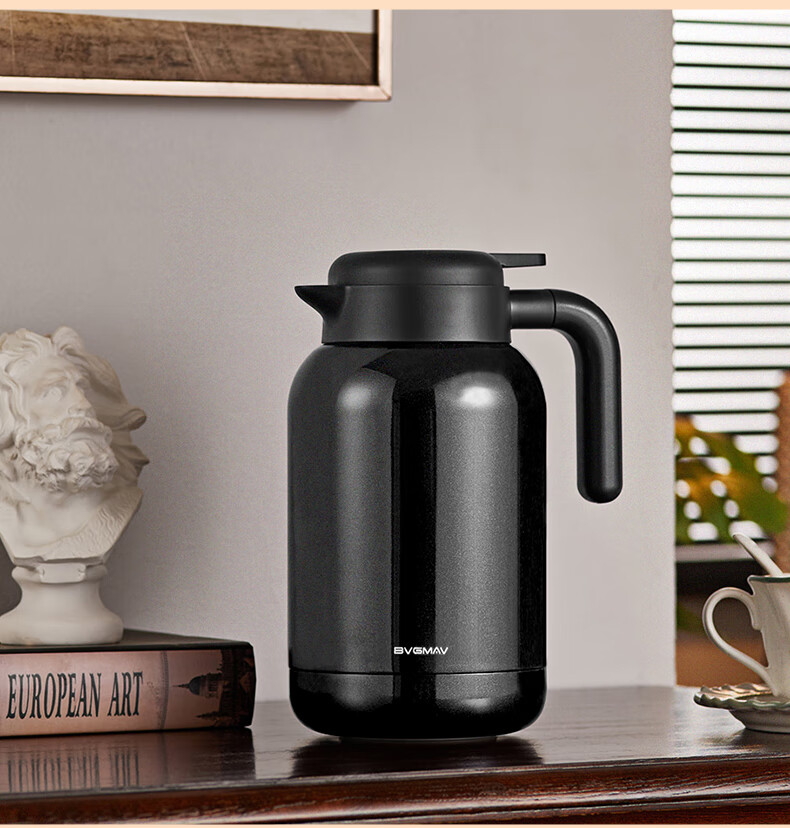 BVGMAV British Military-Style Insulated Bottle, Large Capacity 316L Stainless Steel Hot Water Thermos Flask 1.6L Father's Day Gift 24