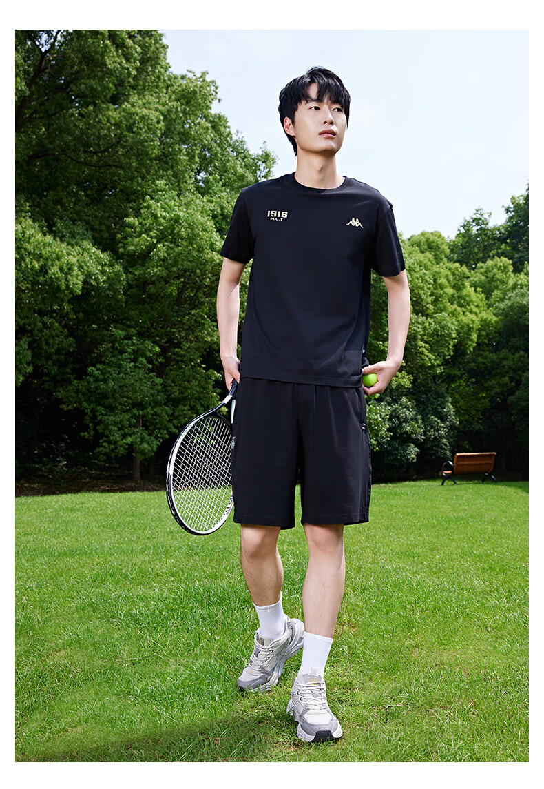 Kappa Back-to-Back Sports Men's T-Shirt Short Sleeve 2026 New Pure Cotton Summer Running Top Women's K0D32TD21V 6