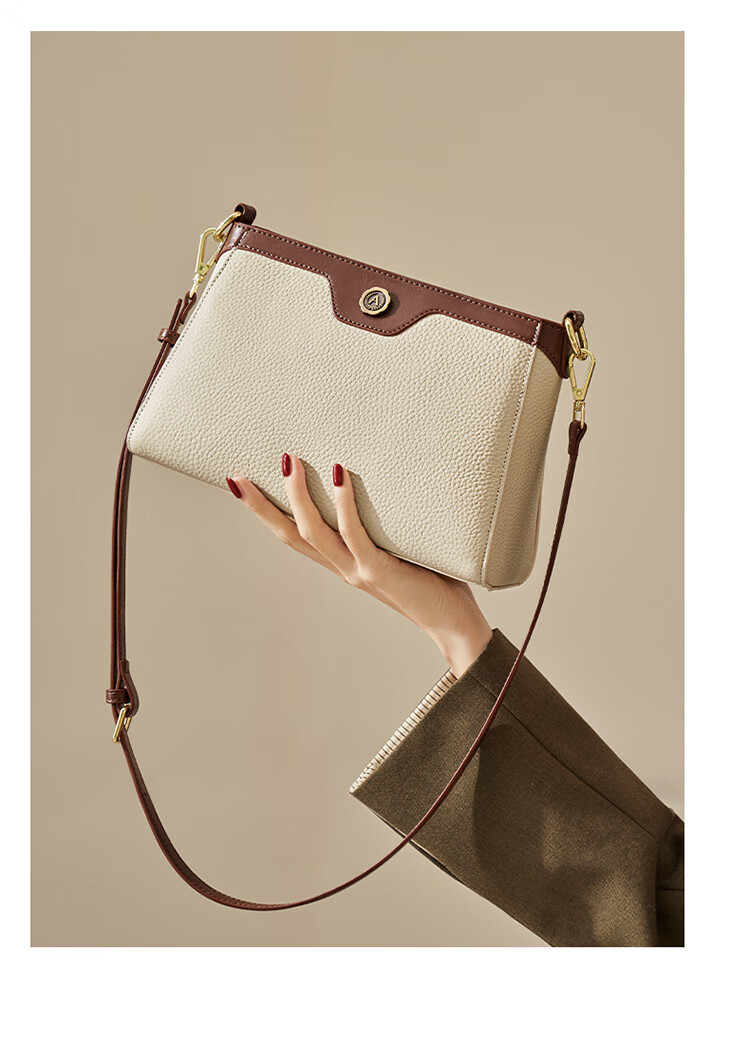 Aokang Women's Trendy Cowhide Phone Bag Premium Small Square Light Luxury Crossbody Shoulder Bag Birthday Gift for Mom and Wife 21