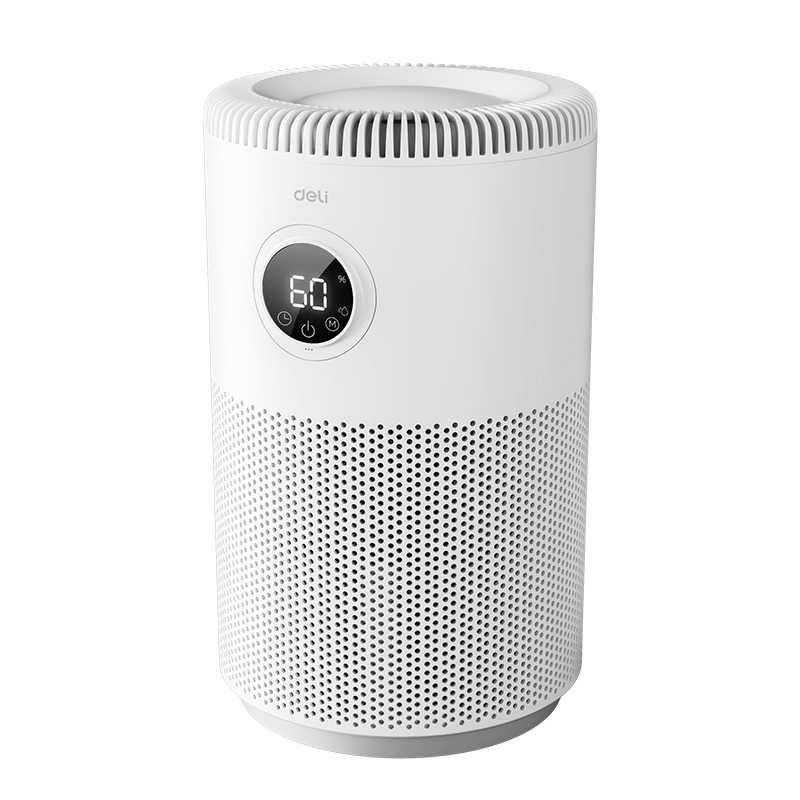 Deli Air Mist-Free Humidifier Home Bedroom Silent Sterilization Dorm Office Desktop Atomizer Temperature and Humidity Display Birthday Gift Five-Speed Adjustable Quiet Operation