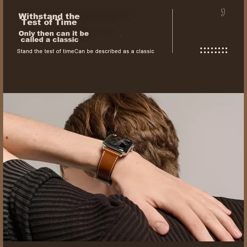 Weiqiantu [Genuine Leather Watch Strap] Compatible with Apple Watch Series 12/11, Genuine Leather Apple IWatch Series 12/11/10/9 Strap SE3/ultra4/3/2 for Men And Wome 14