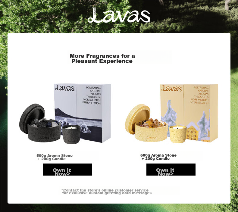 Lavas Pink Snow Scented Candle Gift Set for Home Bedroom, Flameless Fragrance Sleep Aid Birthday Gift for Men Women Mid-Autumn Festival Gift Box 1