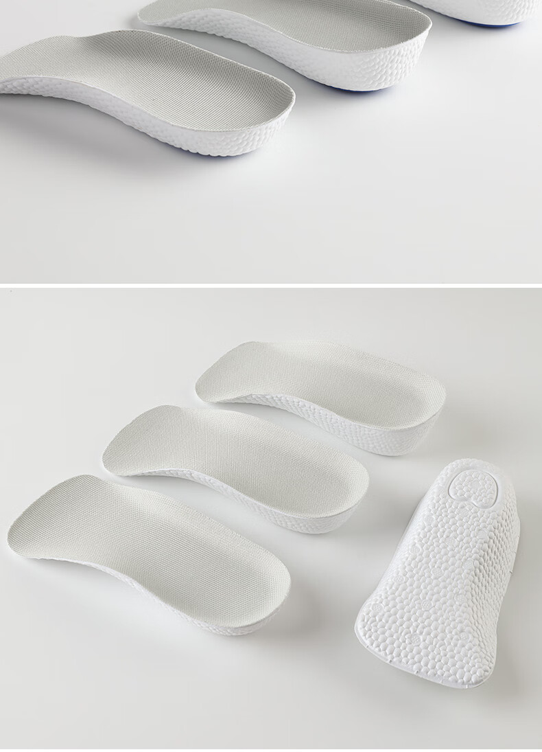 FOOTOPPO Cloud-Like Height-Increasing Insoles for Men, Summer Shock-Absorbing Breathable Inner Height-Increasing Pads for Men's Military Training, Long-Standing Leather Shoes And Sneakers Insoles 15