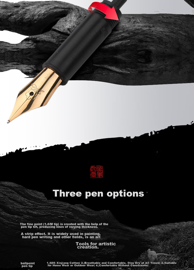 MONTAGUT [Mid-Autumn Festival Gift] Fountain Pen, Ballpoint Pen, Art Pen with Fine Nib, Ladies' Signature Pen, Student Writing Practice Pen, Birthday Gift Box Set, Impression Series, Princess Pink 9
