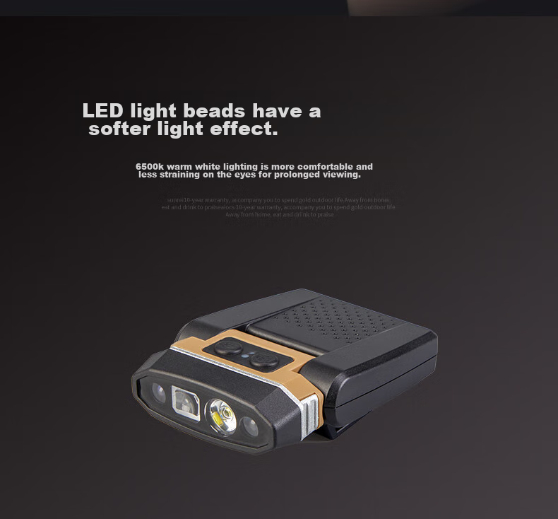 Shanlishi H300 Intelligent Sensor Cap Clip Light, Ultra-Bright Cap Headlamp, Night Fishing Headlamp, Brim Lamp, Ultra-Long Battery Life Cap Clip Light 5