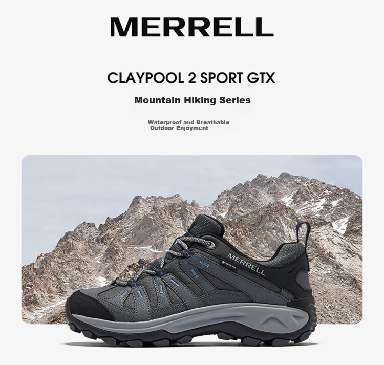 Merrell, Merrell Outdoor Hiking CLAYPOOL 2 SPORT GTX Waterproof And Wear-Resistant Outdoor Hiking Shoes 1