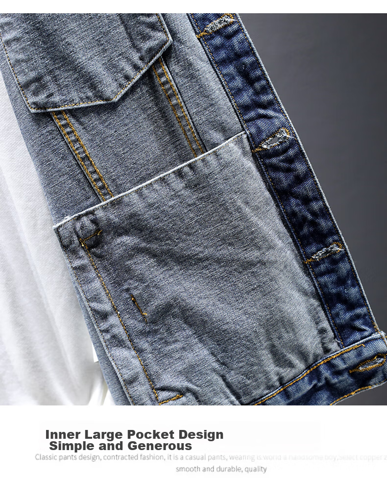 Jeanswest Men's Denim Vest 2026 Spring Summer Loose Simple Fashion Jacket Smoke Gray XL 14
