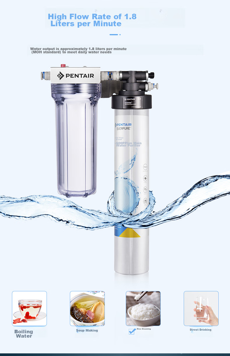Everpure Under-Sink Mineral Water Purifier for Home Use, High Flow Rate with Zero Wastewater, Direct Drinking, 1.8L/minute, 3500L Treatment Capacity, EF-900P Plus 14
