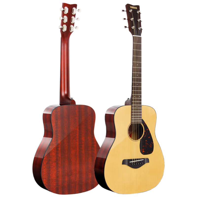 YAMAHA JR2SNT Portable Children's Beginner Folk Guitar, Travel Acoustic Guitar, Single Board, 34 Inches, Natural Wood Color