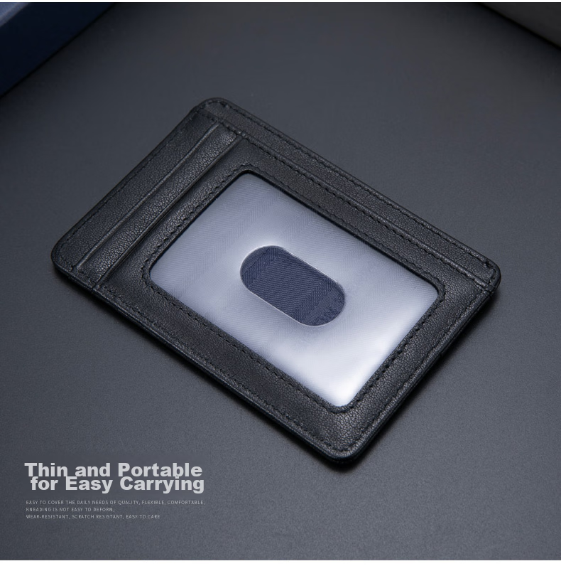 Meizhouyeniou Card Holder for Men, Ultra-Thin, Top-Grain Leather, Multi-Slot ID Holder, Birthday Gift for Boyfriend 14