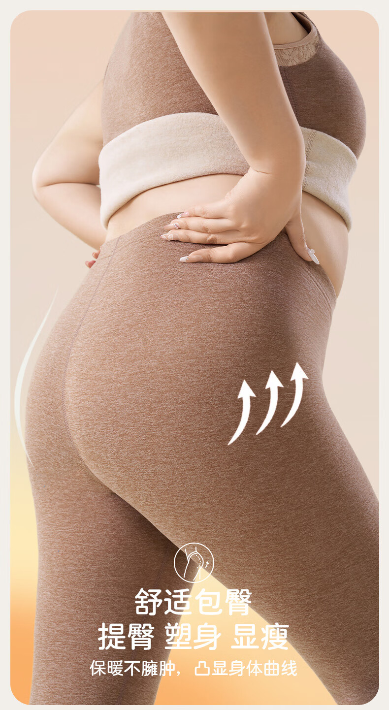FIRS Women's Thermal Pants [Cashmere Silk Heating] 2025 New Autumn Winter Fleece Thickened Seamless Leggings 1