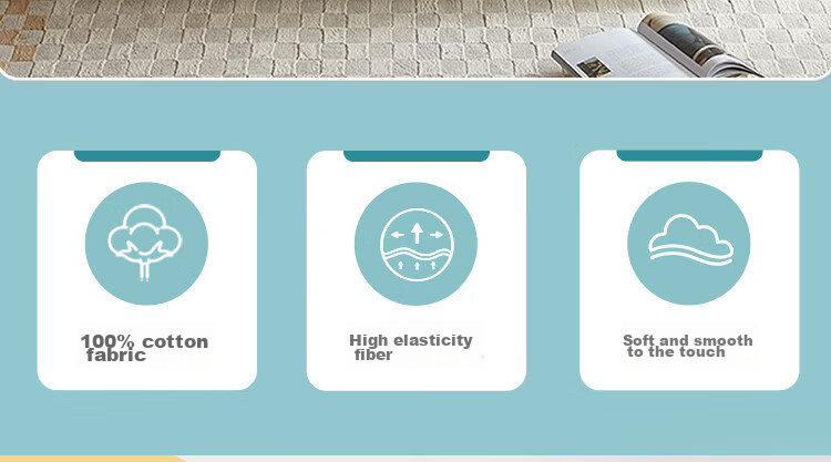 FUANNA Mattress, Pure Cotton High-Elastic Support Tatami Mat, Foldable Protective Pad, Double Soft Mat for 1.5-Meter Bed 2