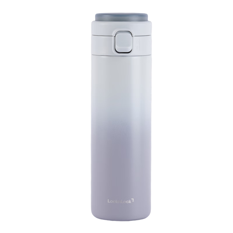 LocknLock 316 Stainless Steel Insulated Tumbler with Ceramic Coating, Flip Lid, 450ml, Gray LHC3350GRY