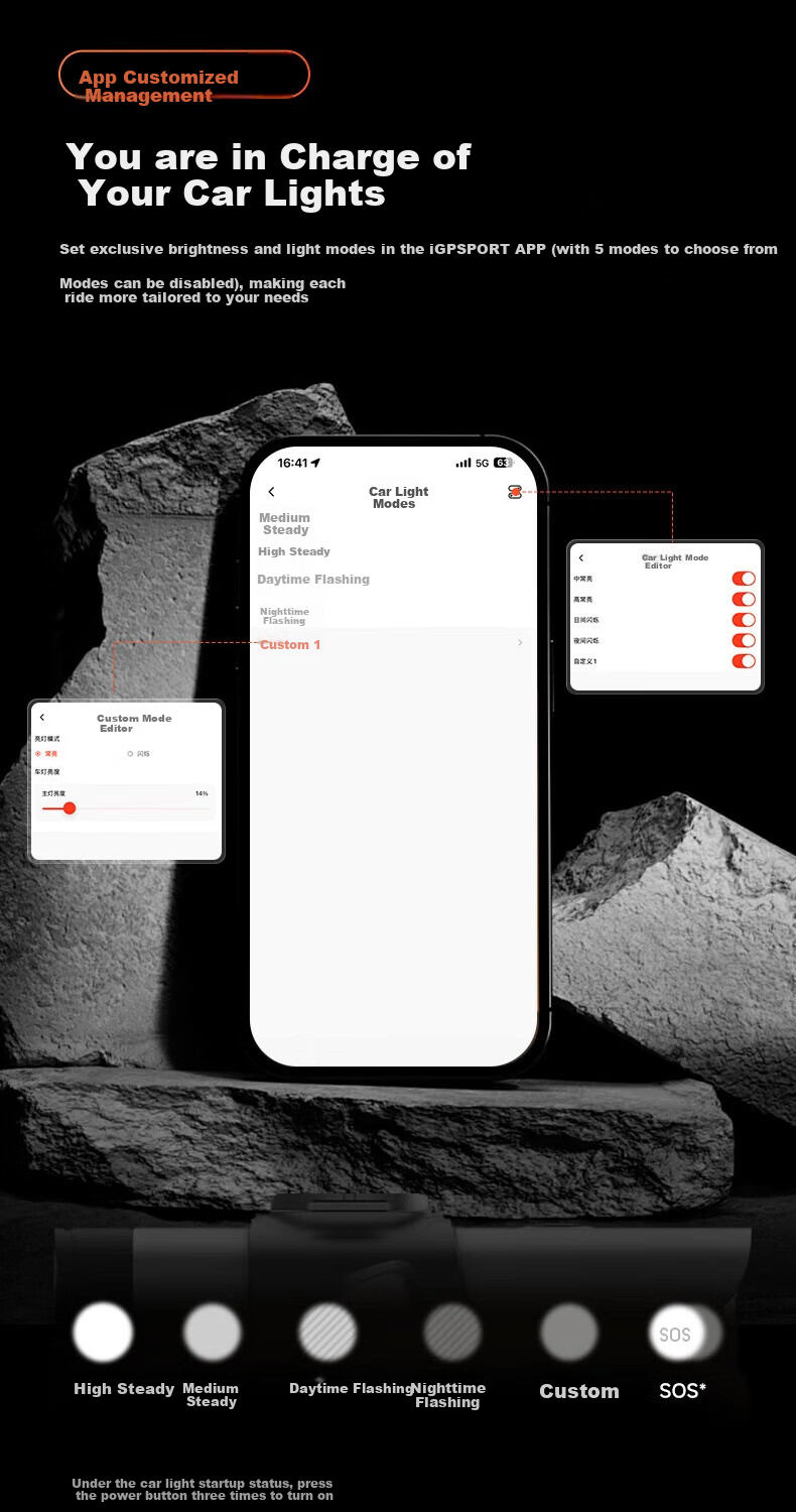 IGPSPORT Bicycle Light, Road Bike Front Light, Night Riding Light, Mountain Bike High-Beam Anti-Glare Night Light VS800S 11
