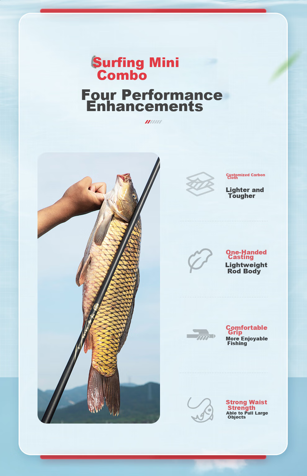 Jinglang Xuanhei 4.5-Meter Fishing Rod, Handheld Ultra-Light And Ultra-Hard, for Wild Fishing And Small Comprehensive Fishing, 28-Section Telescopic Rod, Fishing Pole, Fishing Tackle 3