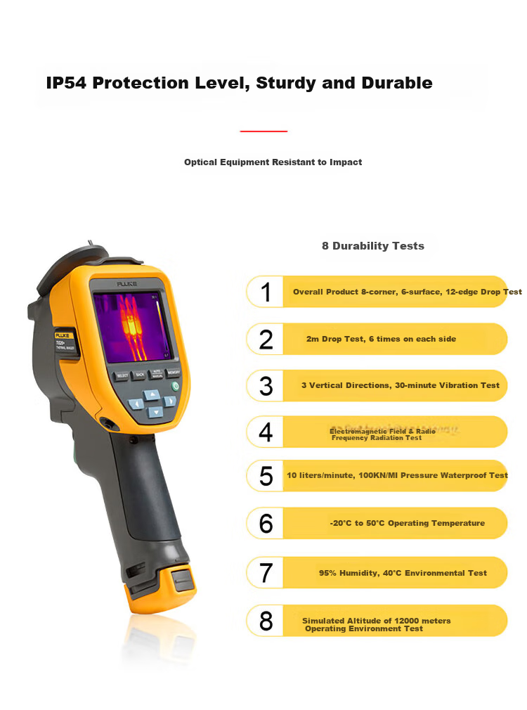 FLUKE TIS20+MAX Infrared Thermal Imager Handheld Scientific Infrared Thermal Imaging -20 °C to 400 °C 7