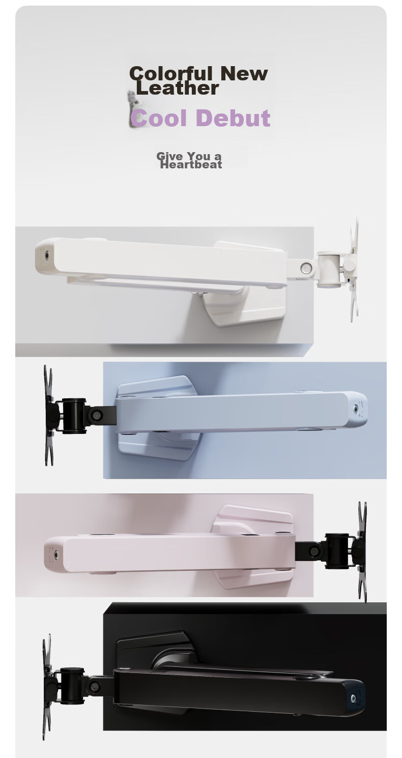 Brateck Beihu Monitor Stand, Mechanical Arm, Computer Stand Desktop Clamp Base, Heavy-Duty Screen Riser E500 White 17-40 Inch, Suspended Arm 4