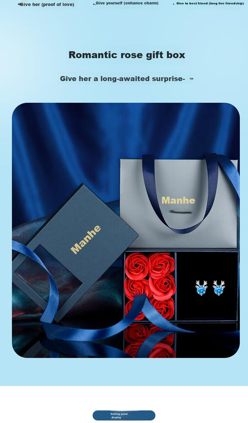 MANHE S999 Sterling Silver Stud Earrings for Women, Peace Lock Earrings, New 2026 Style Birthday Gift for Women And Friends 4