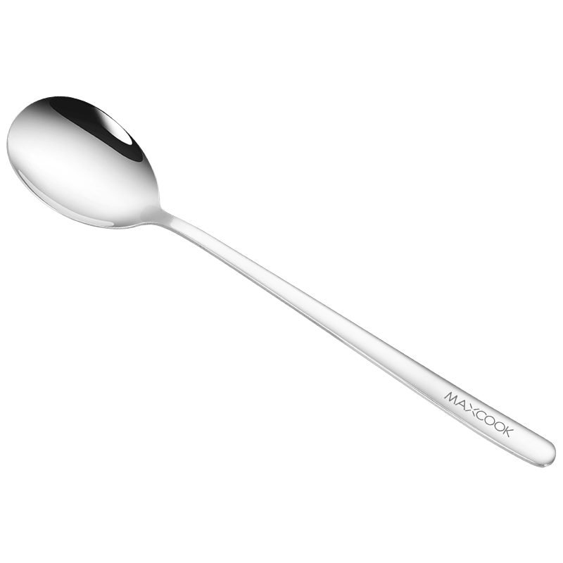 MAXCOOK Stainless Steel Soup Ladle, Enlarged Round-Bottom Serving Spoon, Rice Spoon, Tablespoon, Dishwasher Safe MCGC0491