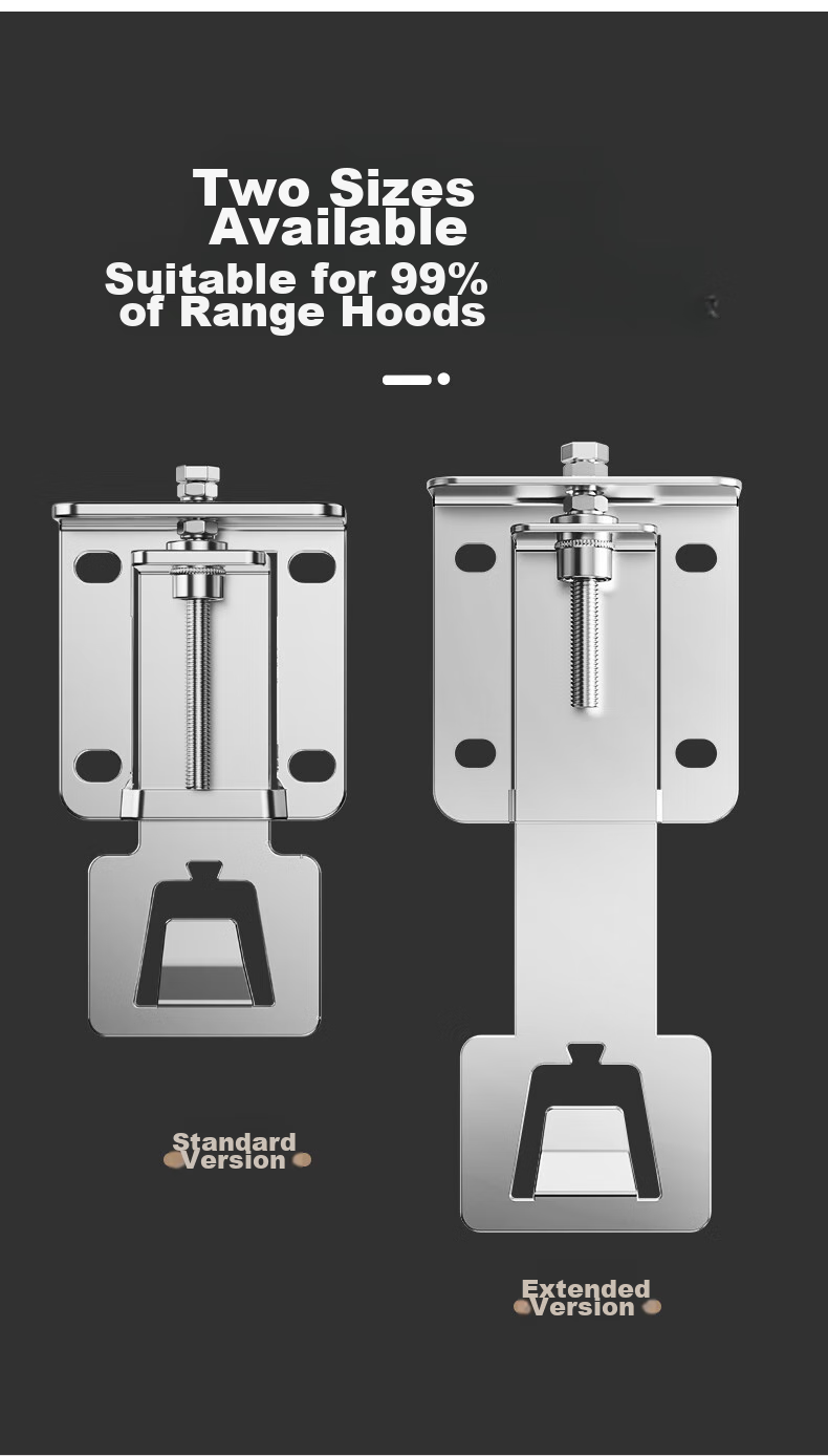Beishi Range Hood Lifting Hook, Adjustable Hanging Bracket, Lifting Plate, Universal Extendable Support Bracket for Range Hoods [Standard Model], Spray-Painted Thickened Rust-Resistant Range Hood 7
