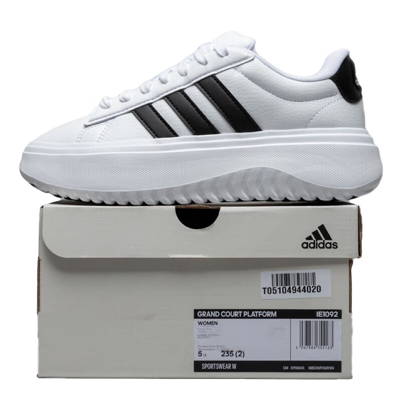 Adidas Women's Sneakers, Durable Shock-Absorbing Lightweight Breathable Casual Shoes IE1092 UK5.5 Size 38.5 6