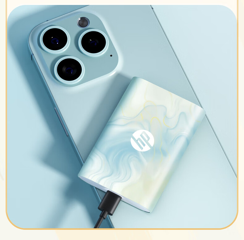 HP 4TB Type-C Portable High-Speed SSD External Solid State Drive USB 3.2 2000MB/s Read Speed Dual-Use for Mobile and PC 5