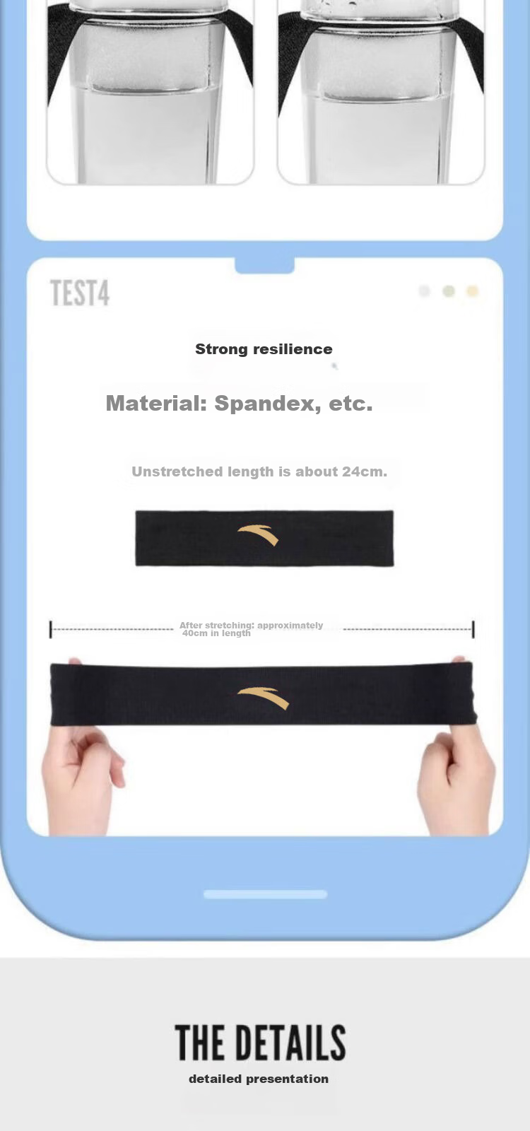 ANTA Sports Headband for Men And Women, Sweat-Absorbing Headband, Sweat-Stopping Band, Running Sweat-Guiding Band, Basketball Sweat-Proof Headband, Hair-Tying Band, Headband 10
