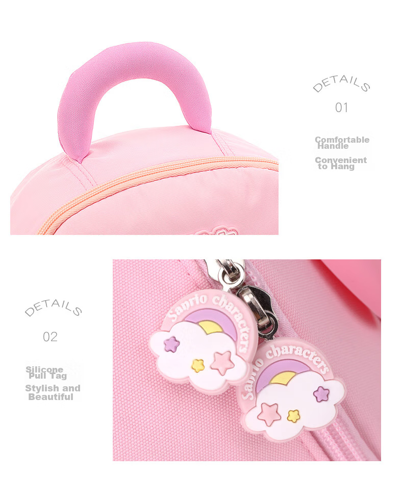 Hello Kitty Kindergarten Backpack for Girls, Preschool And Elementary School Students, Baby Outdoor Small Bag, Children's Backpack Gift T0109 Kuromi 9