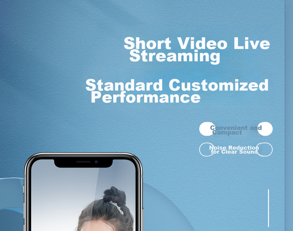 JoJar Wireless Lavalier Microphone for Mobile Live Streaming, Online Classes, Outdoor Interviews, Short Videos, Professional Vlog Recording, Apple Mini Microphone with Apple Connector 1