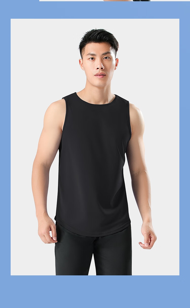 Fandimu Men's Sports Tank Top, Loose-Fitting Quick-Dry Breathable Basketball Tennis Running Comprehensive Training Fitness Sleeveless Vest 16