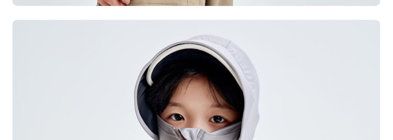 Luomeng Children's Summer New UV Protection Sun Protection Clothing, Kids' Air Conditioning Shirt, Light Gray Sun Protection Clothing, Size 160 19