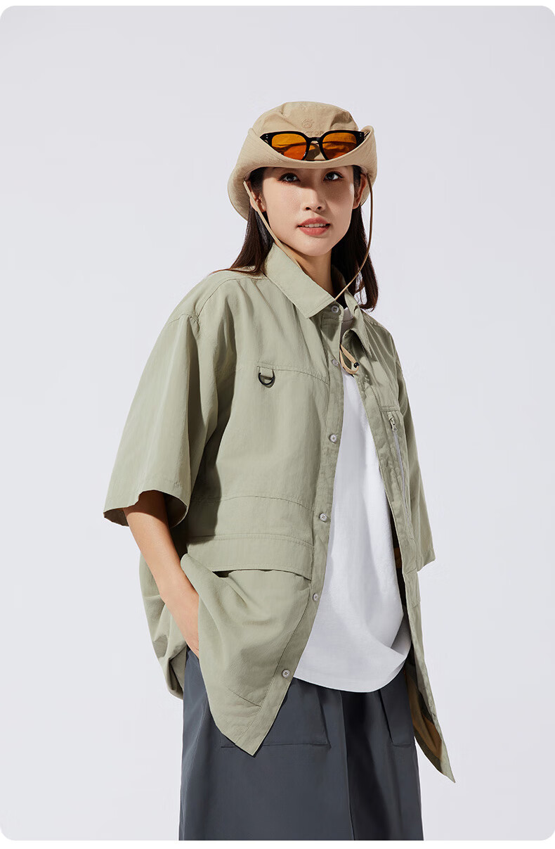 TECTOP Short-Sleeve Shirt, Outdoor Casual T-Shirt Top, Men's Lightweight Shirt, 2422267CS Men's Style, Olive Green, XL 6