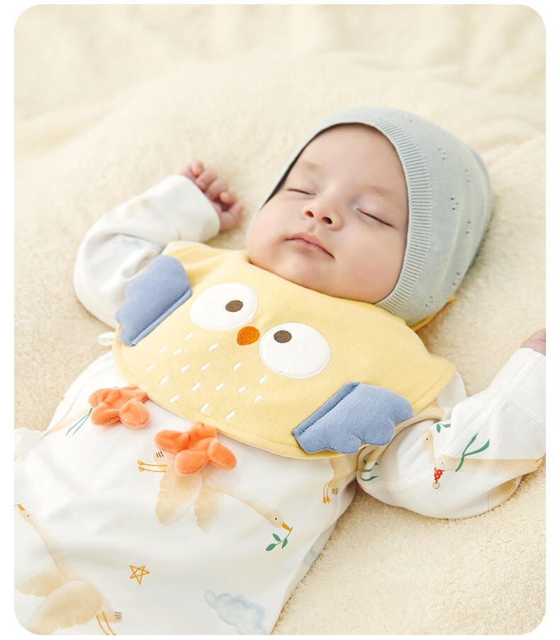 Wismorni Newborn Baby Spring and Autumn Cotton Monk Suit Baby Romper Jumpsuit Autumn Clothes 6